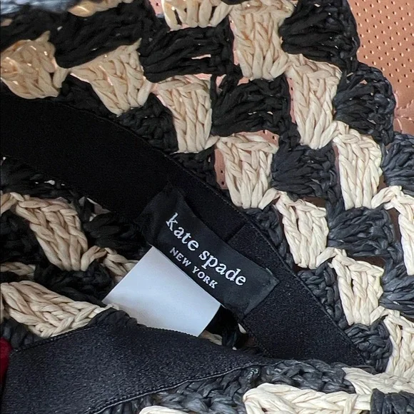 Kate Spade Black and Cream paper Hat - Picture 5 of 11